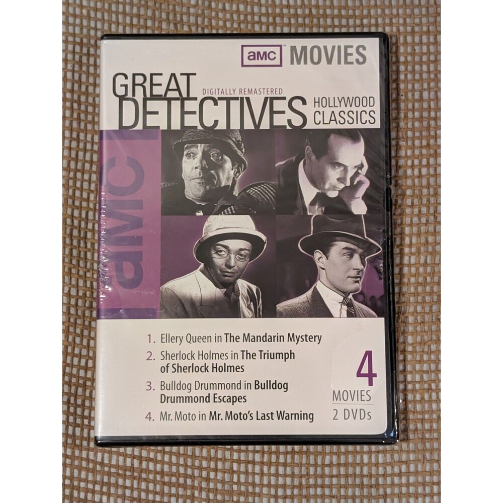 AMC Great Detective Classics: Four 1930s Movies, 2-Disc Set , New Sealed